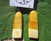 Wooden Earrings made of  Reclaimed LEMON wood ...107