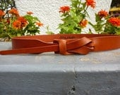 Cinnamon Muse Leather Belt 1.25 inch  Nickel-Free/ Vegetable tanned leather