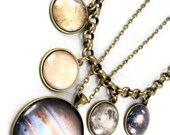 Galilean Moon Necklaces Jupiter Planet Solar System Science Jewelry