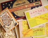 Early Geographical Lotto Game - United States Version