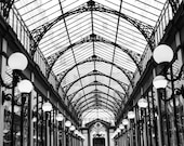 Paris Photography - le Passage de Paris - Paris France Fine Art 8x10 print - affordable home decor - black and white Paris photo