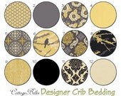 Changing Pad Cover - Aviary Granite - Charcoal Grey - Damask Birds Flowers by Cottage Belles
