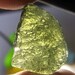 Large Moldavite -- genuine natural AAA gem mineral  specimen wire wrap - Raw genuine - Meteorite - Tektite - museum grade right angle
