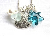 Sea Glass Necklace: Summer Beach Love