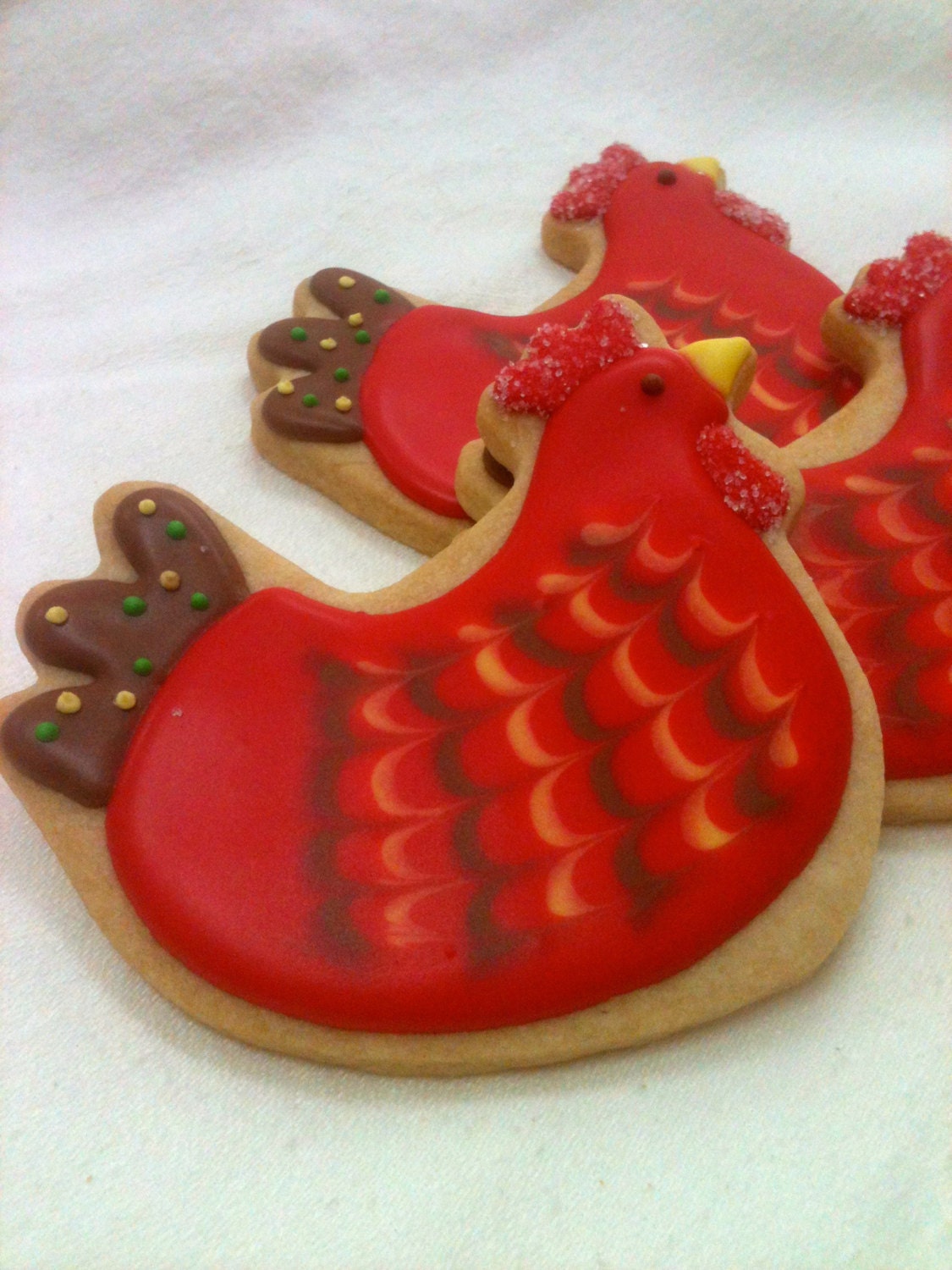 FRESH EGGS Chicken Sugar Cookie Party Favors, 1 Dozen