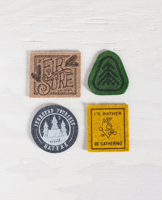 Screen Printed Nature Patches - SlideSideways