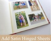 Add pages to my satin hinged cardstock album