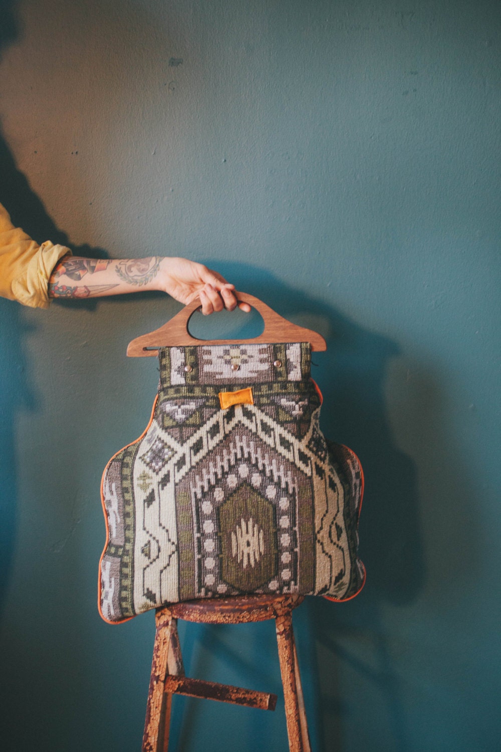 Joplin - Handmade Vintage Tapestry Tote Bag