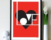Graphic LOVE print A2