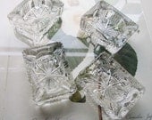Four Vintage Glass Mini Ashtrays