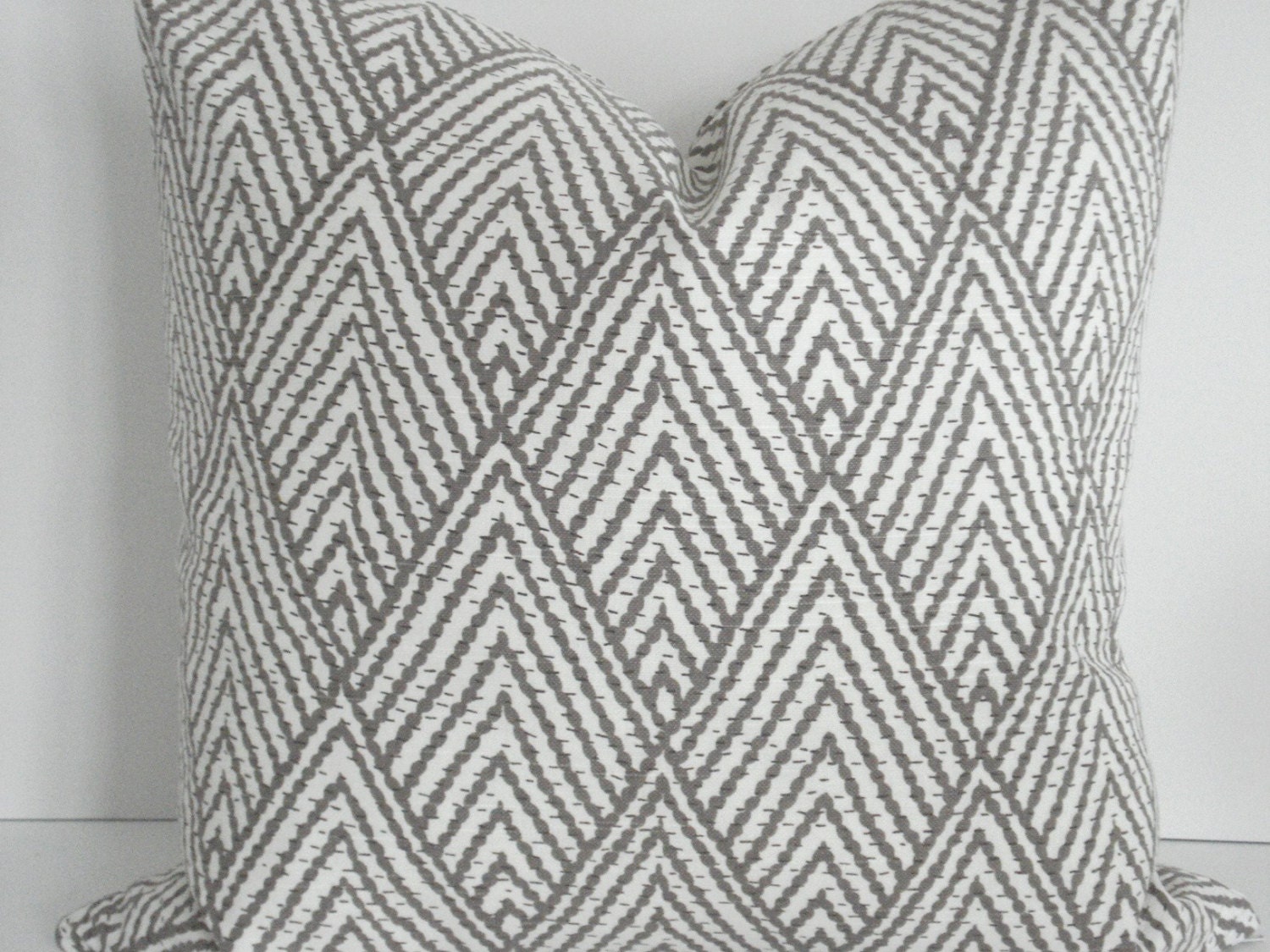 Kravat  Both Sides-- Decorative Designer Cover - Tahitian Stitch Tusk- Ivory / Taupe / Latte  Throw / Lumbar Pillows