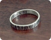 You, Me and Nature  // Custom Sterling Silver Ring