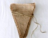 Burlap Bunting Flag Banner