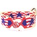 Memorial Day Stars and Stripes USA Flag Hand Beaded Bracelet