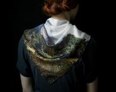 Sierra 1 - 64x64 Silk scarf - Digital printed - Hand stitched