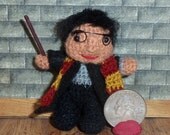 Harry Potter Miniature Crocheted Doll  Ready to Ship