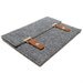 iPad case - gray herringbone