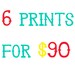 Set of 6 Prints of Your Choice Kathy Panton