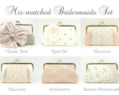 Personalized Gifts / Bridesmaid Gift / Set of Clutches (6 Custom Bridesmaids Clutches : Various Designs)