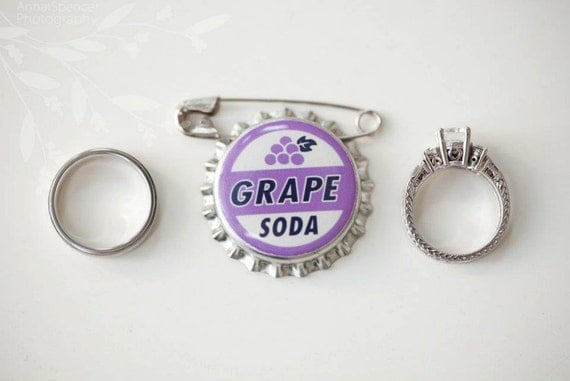 Disney Pixar's Up Grape Soda Bottle Cap Pin Badge V3 - Reversed Pin