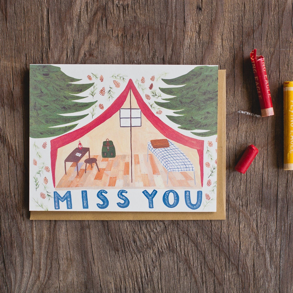 Pup Tent Miss You Cards (Set of 8)