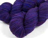 Merino Sock "Eggplant" Purple Semi Solid