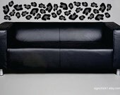 Animal Print wall decals LARGER SIZE Leopard Spots set of 50 decals choose colors