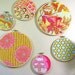 ADD ON, Set of 6 embroidery hoop decor, Made to match your quilt, wall art