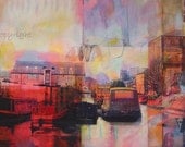 Canal Basin, Sowerby Bridge. ( Limited Edition Archival Print Size 3 )