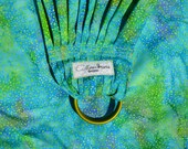 Blue with Lime Green Dots Ring Sling