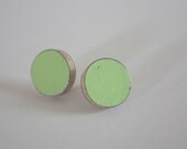 Recycled Skateboard Large Stud Earrings-So Fresh So Green