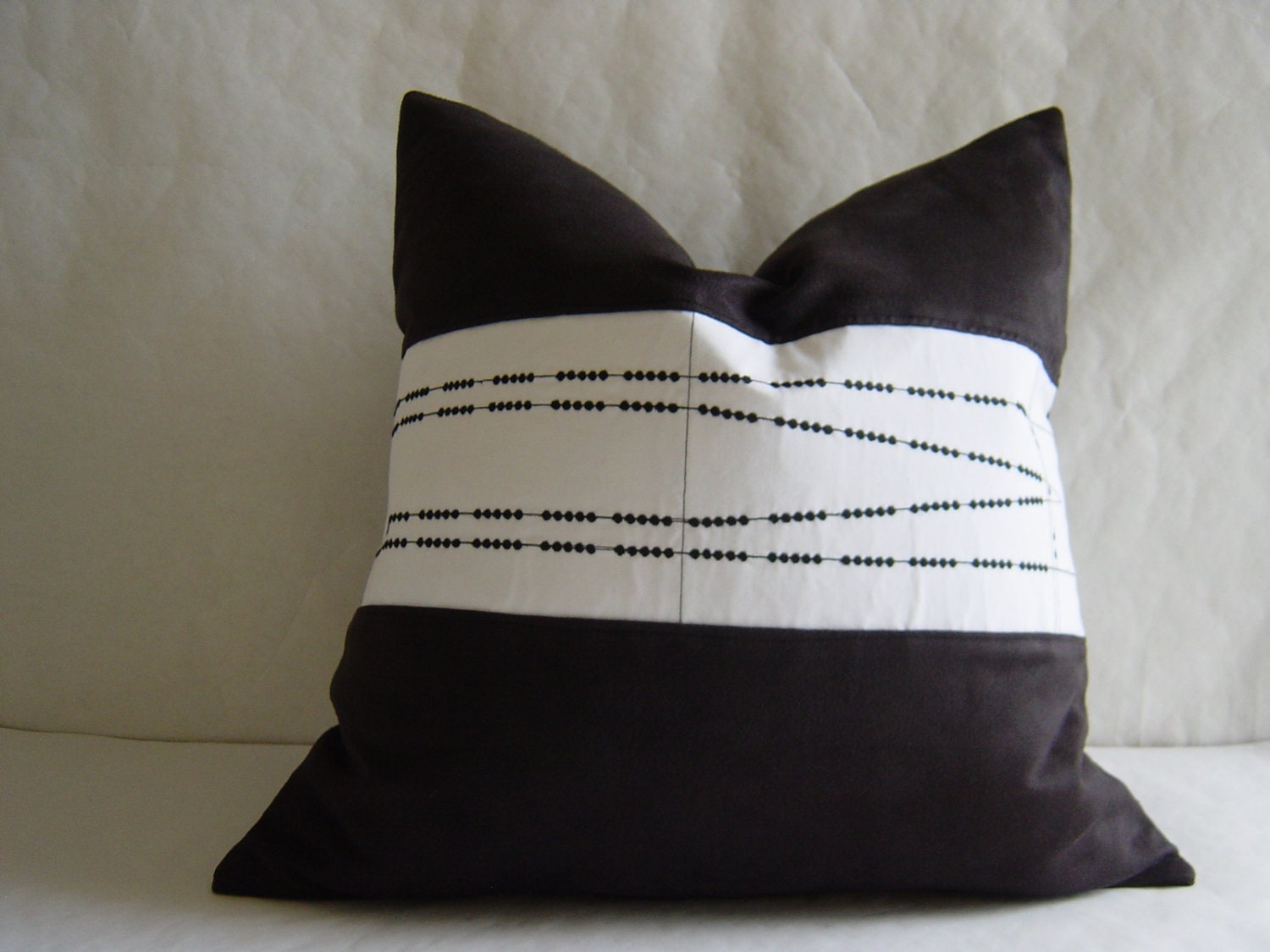 Embroidered Cribbage Board Pillow Cover