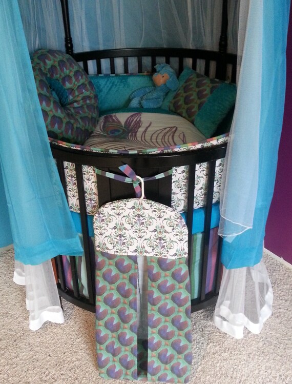 Custom Round Crib Bedding Made To Order by butterbeansboutique