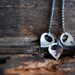 My Buds Tiny Lotus Petals Necklace - Personalized Custom Lower Case Initials with Three Petals