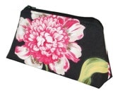 Parrot Tulips Botanical Garden Makeup Zipper Pouch Flat Bottom Cosmetic Bag