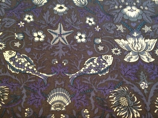 akinobu - tsumori chisato - liberty of london - fat quarter - purple, blue and brown