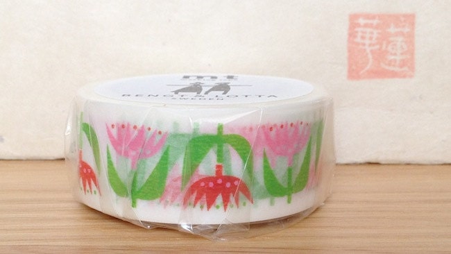 mt washi masking tape - designer collection - mt x BENGT AND LOTTA - tulip