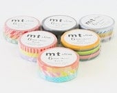 mt washi masking tape - NEW - mt slim deco - set of 3