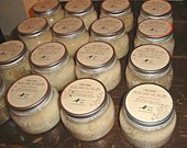 PURE Face and Body Scrub with Organic Sugar and Essential oils of Amber, Mint, Lemon, Lemongrass, Patchouli, Lavender or Eucalyptus