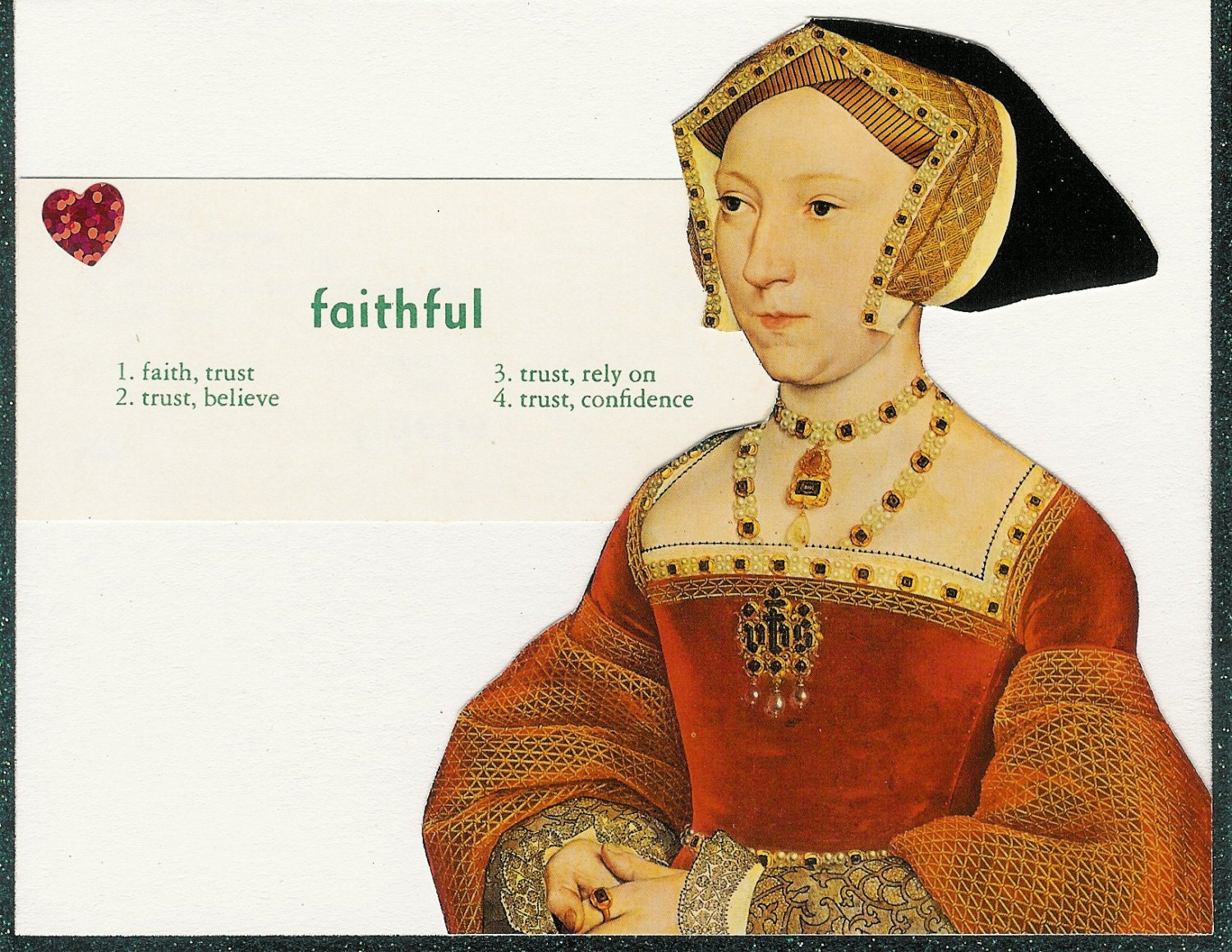 Faithful all-occasion card and handmade envelope