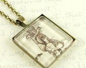 Anatomical Heart Necklace Pendant - Doctor Gifts - Antique Medical Human Heart Diagram