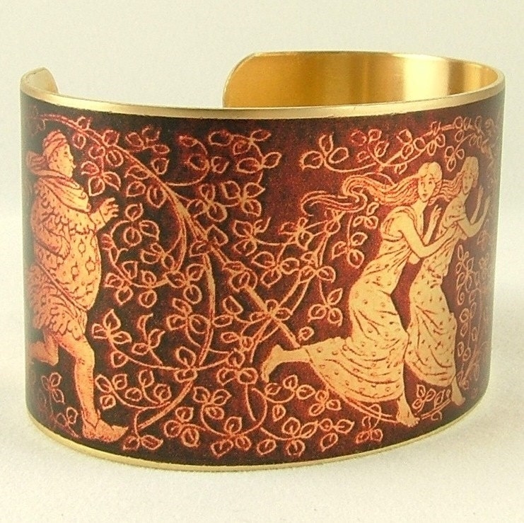 The Merry Wives of Windsor Brass Cuff - William Shakespeare Jewelry - World's Mine Oyster Literary Quote Cuff