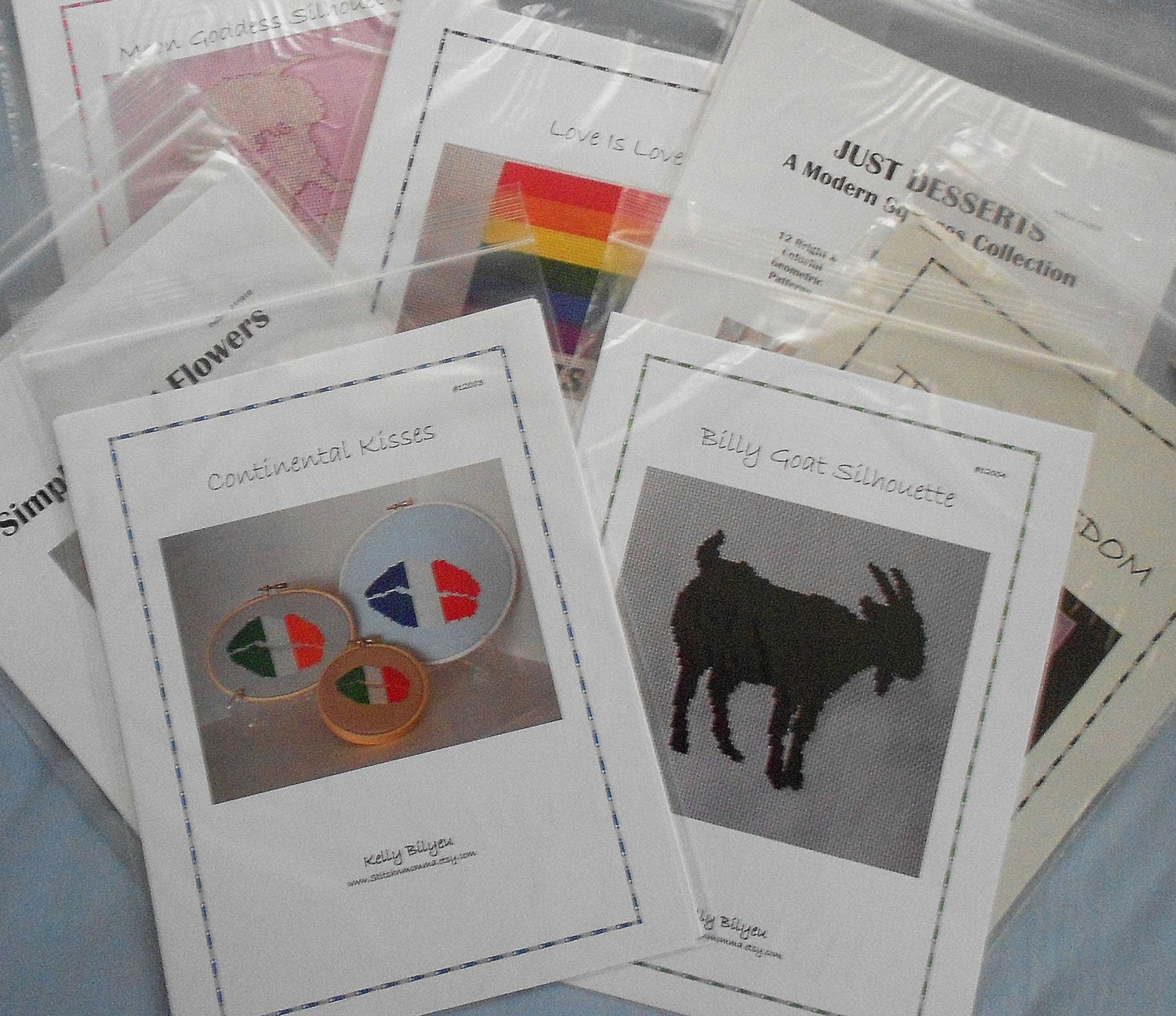 Mystery Pack of 5 Original Design Cross Stitch Patterns - Random Picks - 37.50 Value