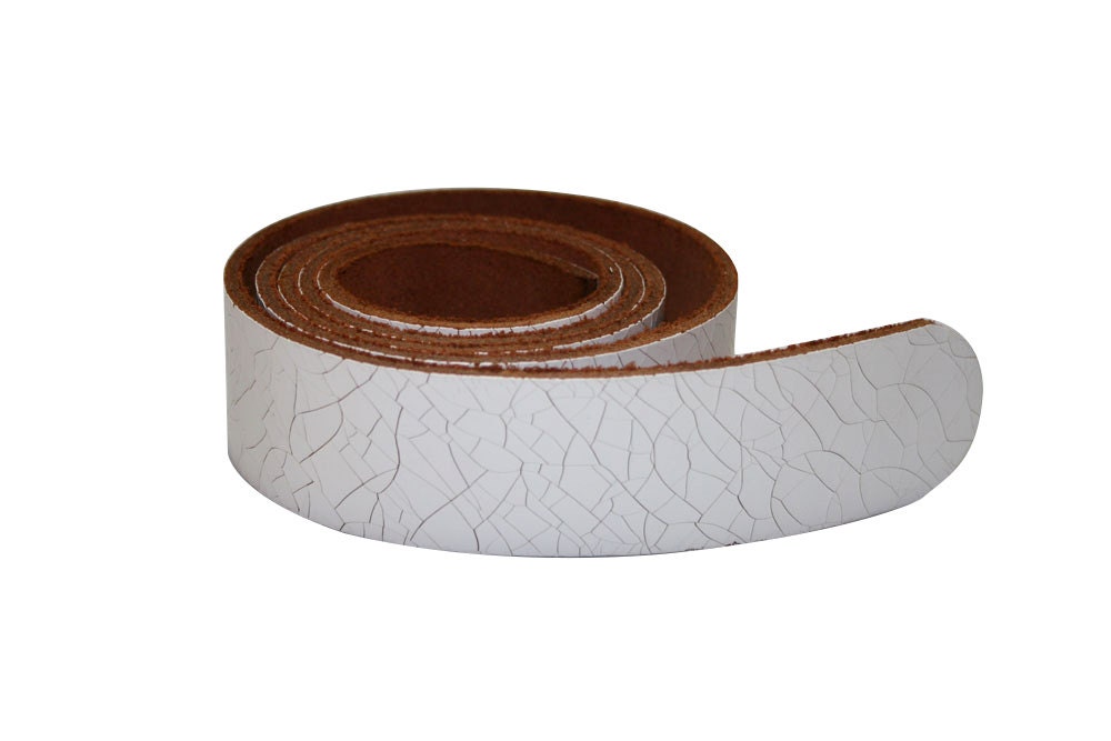 White Leather Belt ( Including Buckle ) -  SANDALI Accessories - Unisex Collection