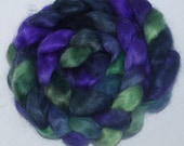 English Wensleydale  handpainted top roving spin felt  100g