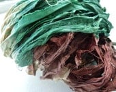 woodland recycled silk sari ribbon