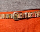 VINTAGE - Haiti 80s Multi colored Belt