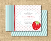 Printable Strawberry Invitation