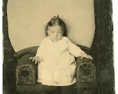 Eerie Little Girl Tintype