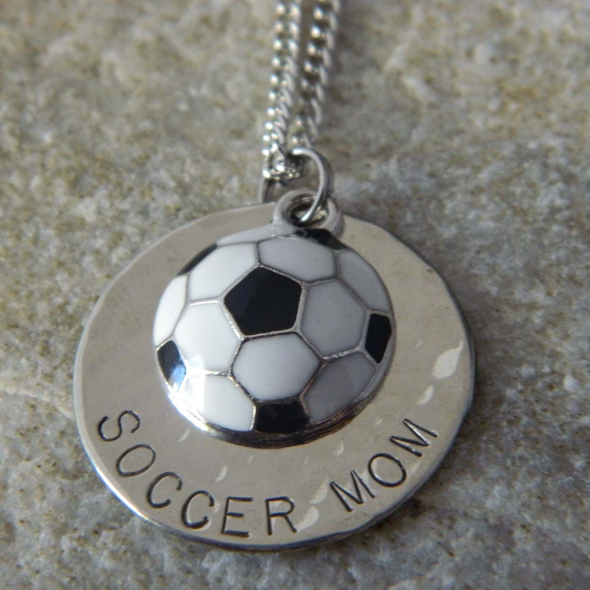 Soccer Mom Handstamped Necklace